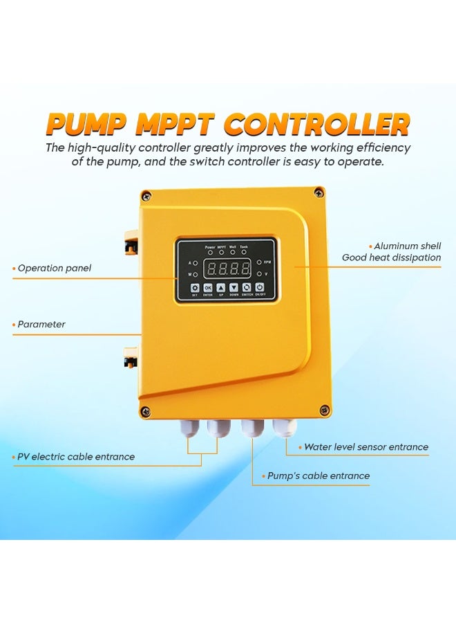 Maxima Solar Water Pump SPW6-8P-X-3K AC/DC High Efficiency Solar Pump for Agriculture, Irrigation & Water Supply - Image 2